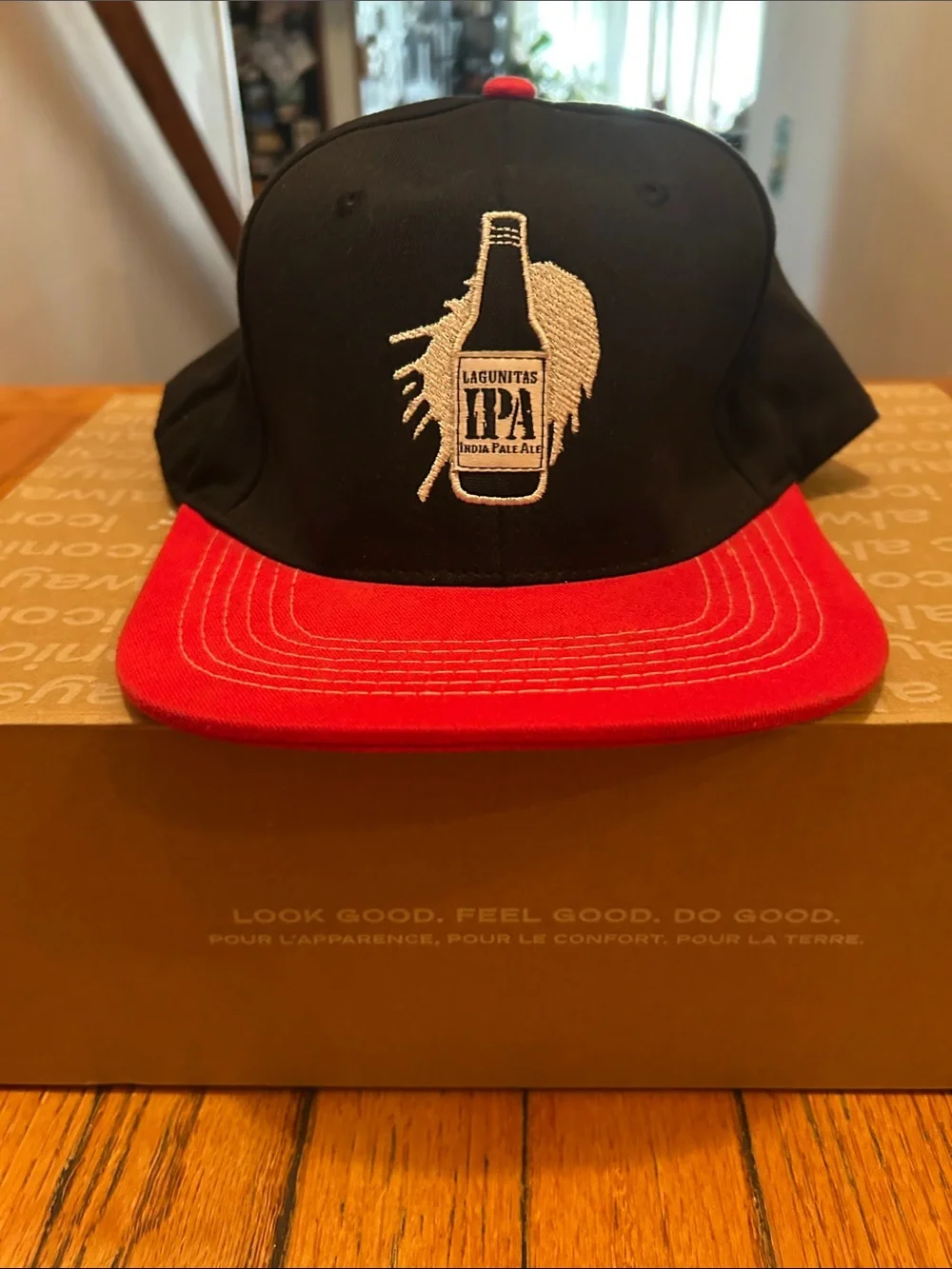 Lagunitas Black & Red Snapback Hat